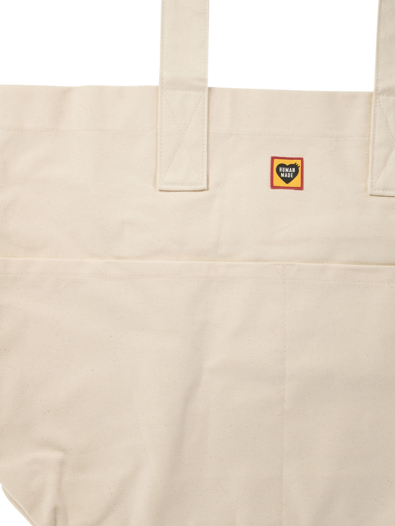 HUMAN MADE White Canvas tote bag